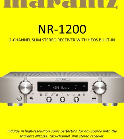 MARANTZ NR-1200 2ch超薄立体声接收器,内置HEOS MARANTZ NR-1200 2ch超薄立体声接收器,内置HEOS